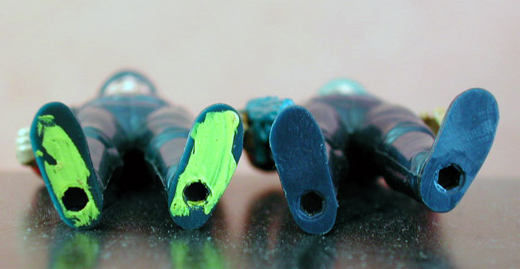 Comparison of the feet